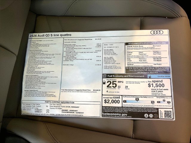 New 2026 Audi Q3 quattro 2.0T AWD/4WD image 11