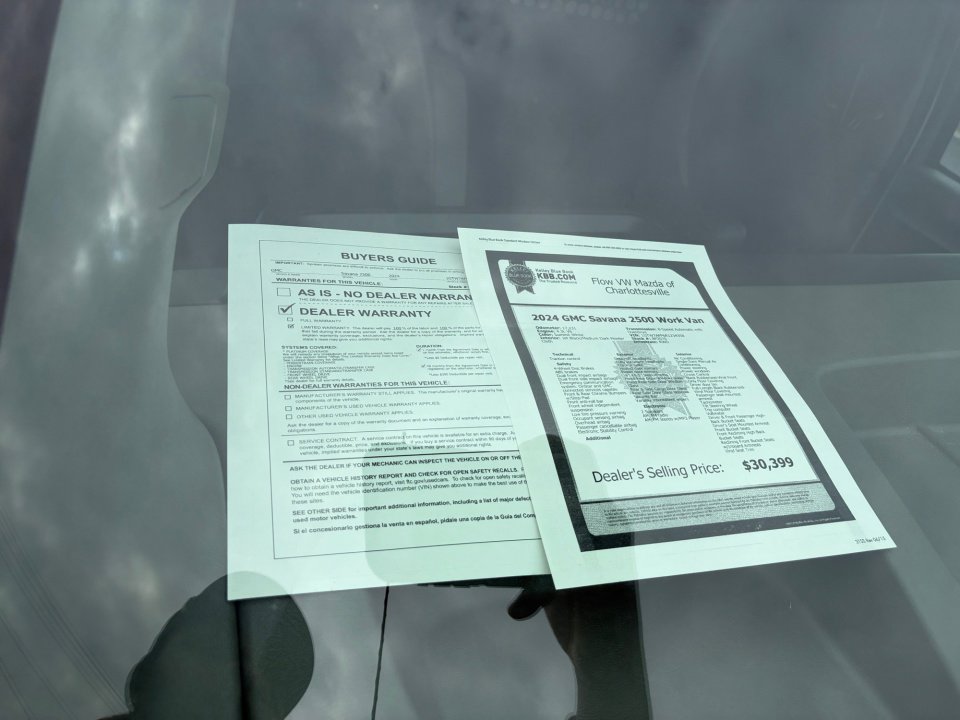 Used 2024 GMC Savana 2500 w/ Driver Convenience Package image 37