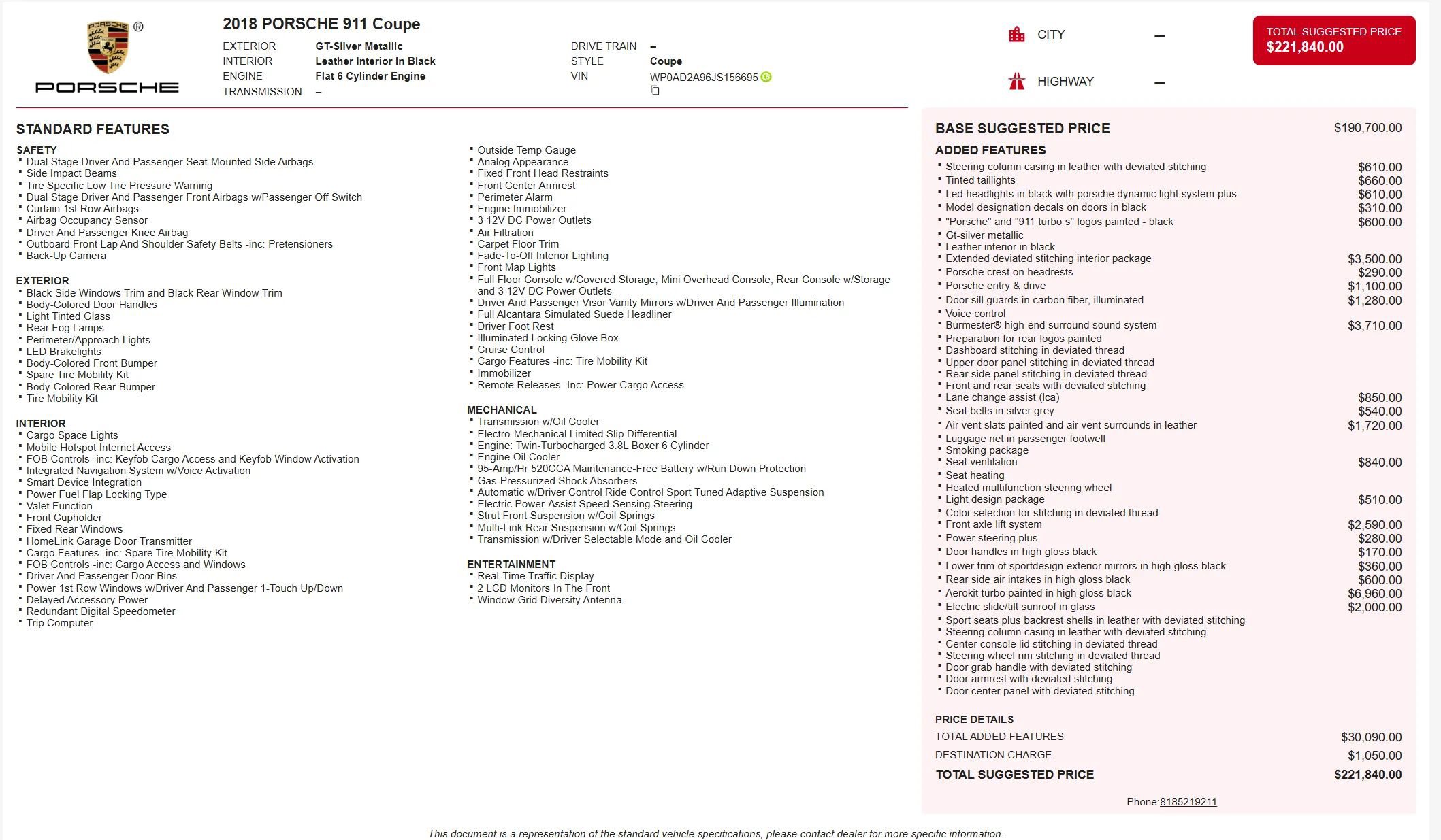 Used 2018 Porsche 911 Turbo S image 40