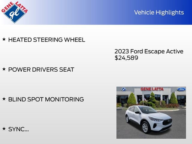 Certified 2023 Ford Escape Active image 33