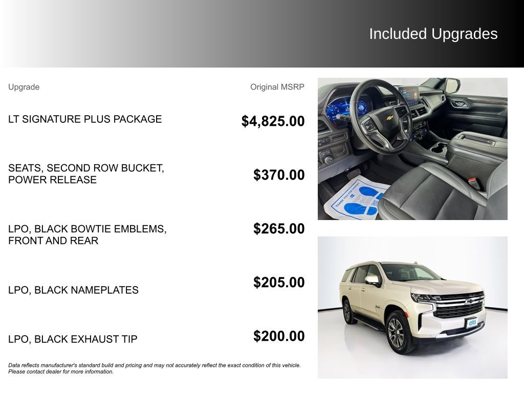 Used 2023 Chevrolet Tahoe LT w/ LT Signature Plus Package RWD image 5