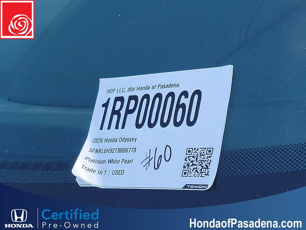 Certified 2026 Honda Odyssey Elite image 36