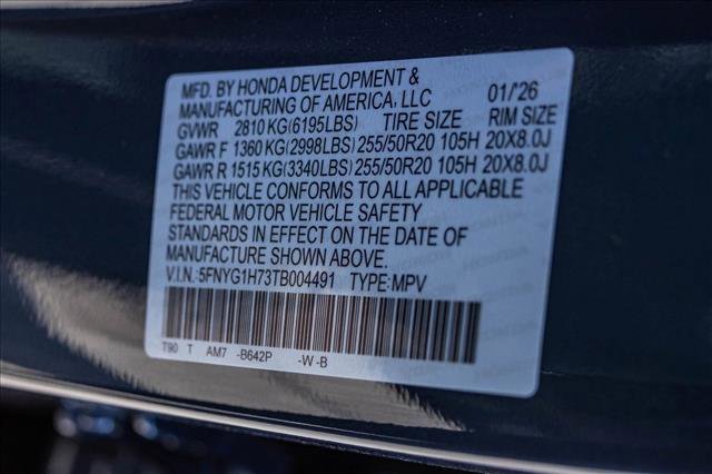 New 2026 Honda Pilot Touring image 25