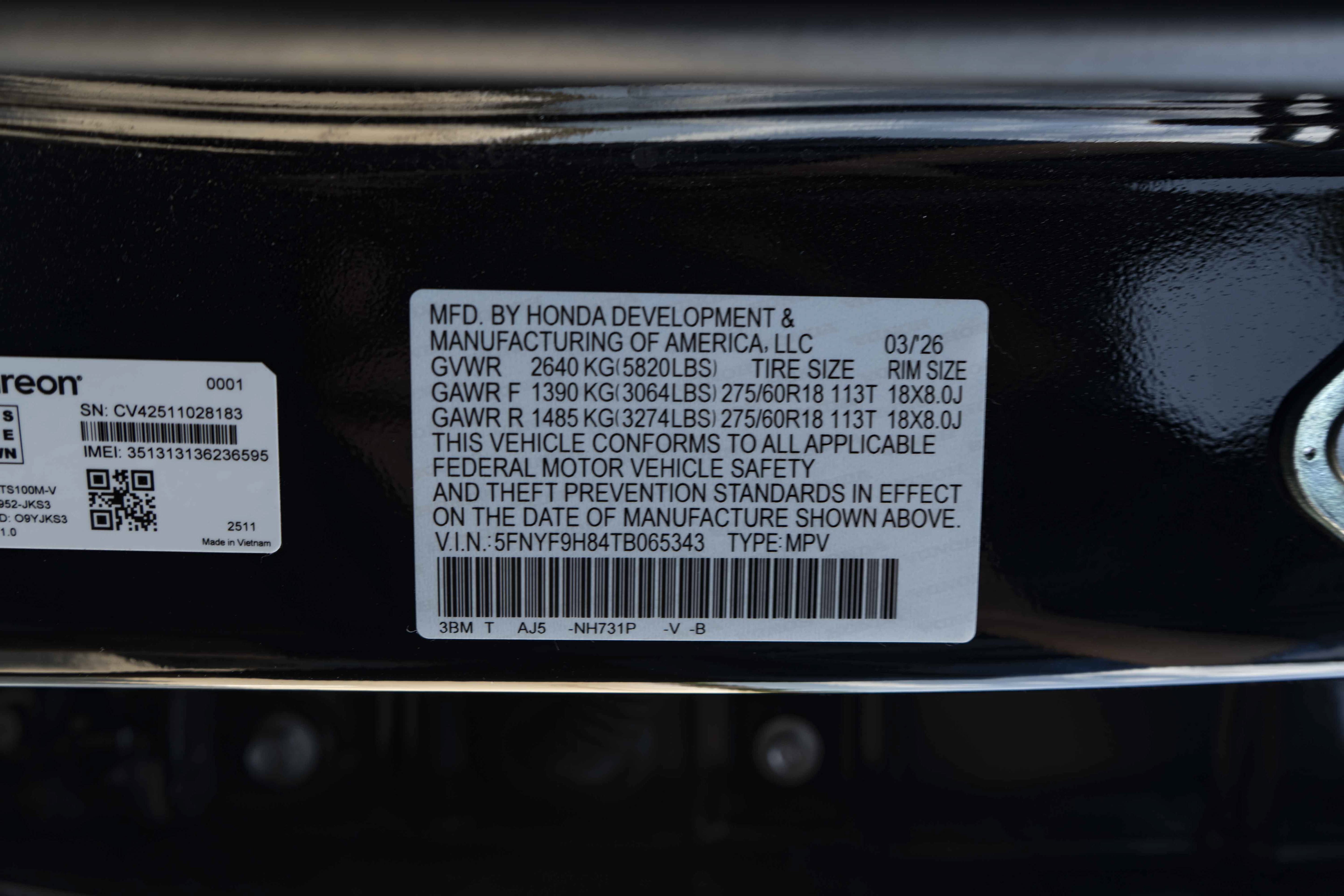Used 2026 Honda Passport TrailSport Elite image 48