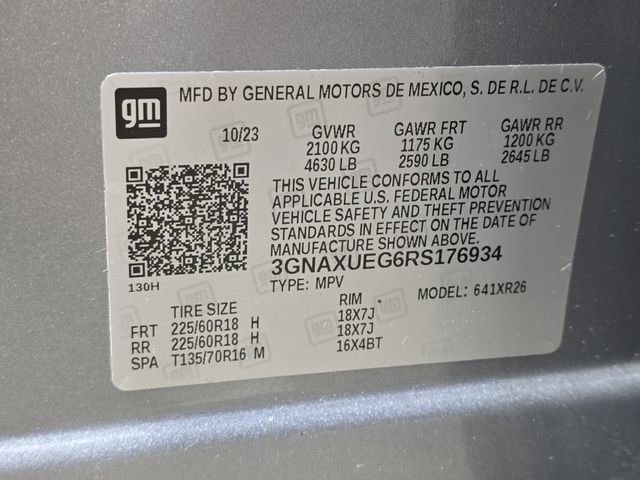 Used 2024 Chevrolet Equinox LT w/ LPO, Floor Liner Package AWD/4WD image 37