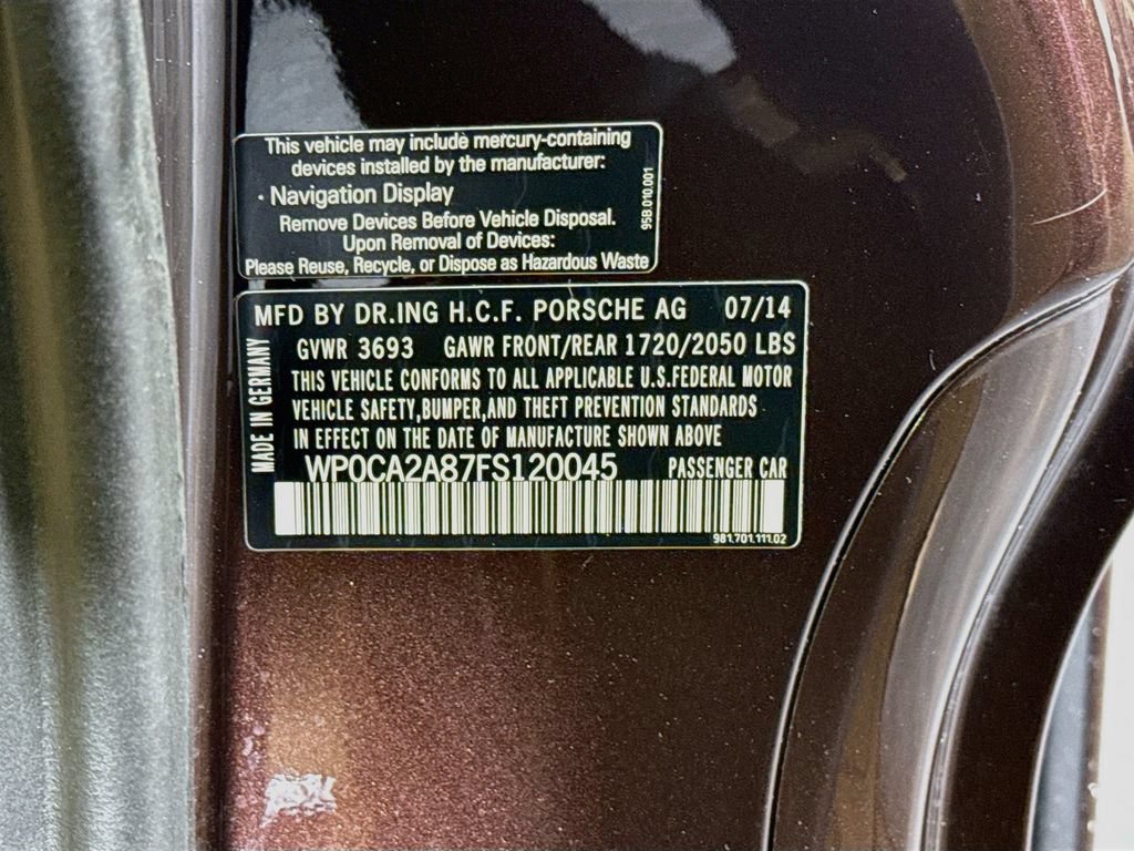 Certified 2015 Porsche Boxster RWD image 26