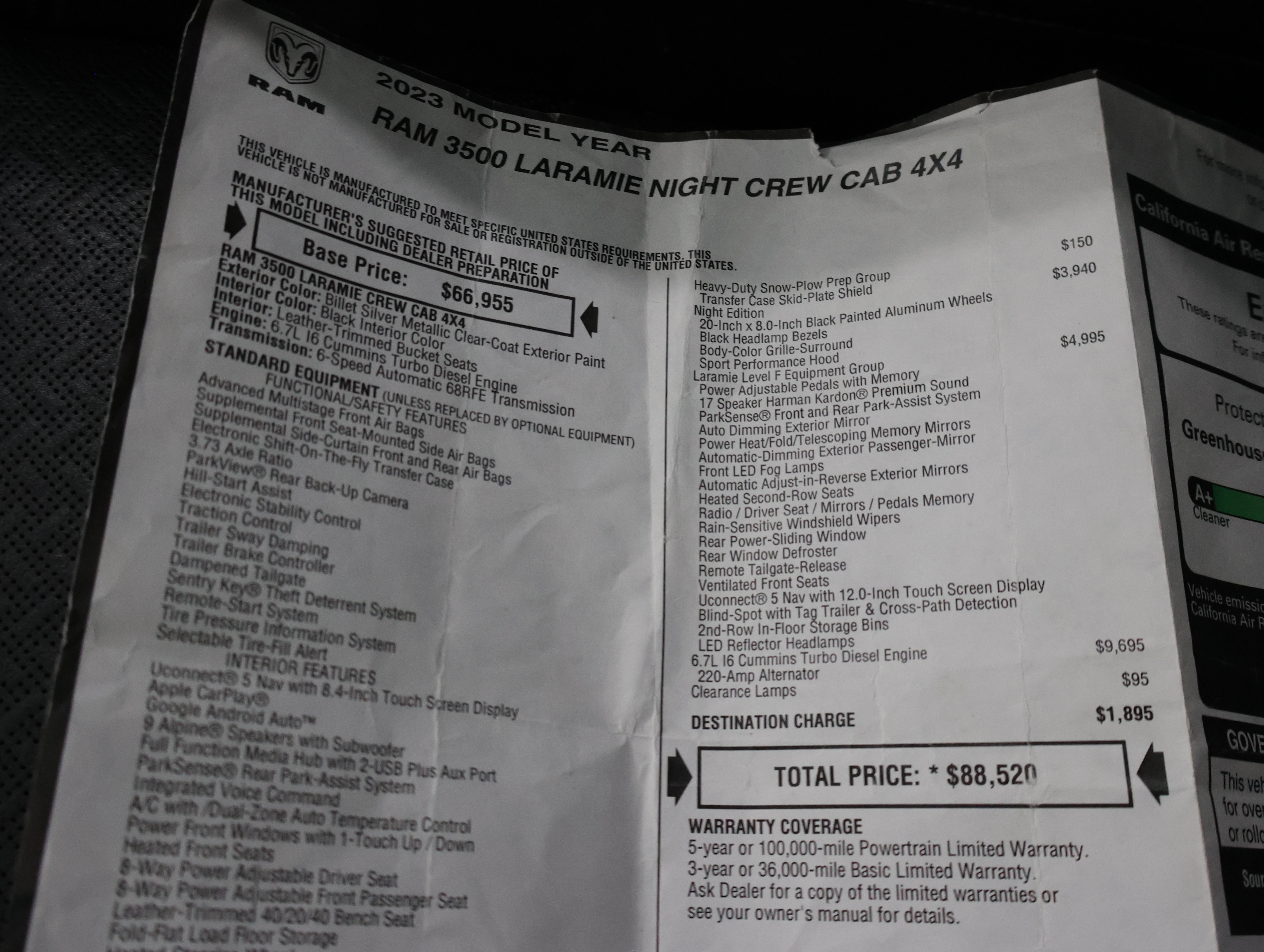 Used 2023 RAM 3500 Laramie AWD/4WD image 69