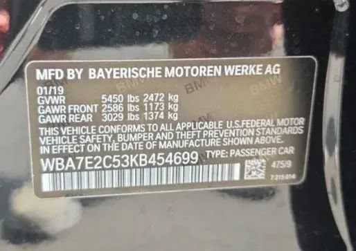 Used 2019 BMW 740i w/ Cold Weather Package RWD image 57