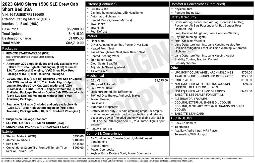 Certified 2023 GMC Sierra 1500 SLE image 40