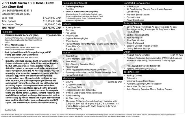 Used 2021 GMC Sierra 1500 Denali w/ Denali Ultimate Package image 32