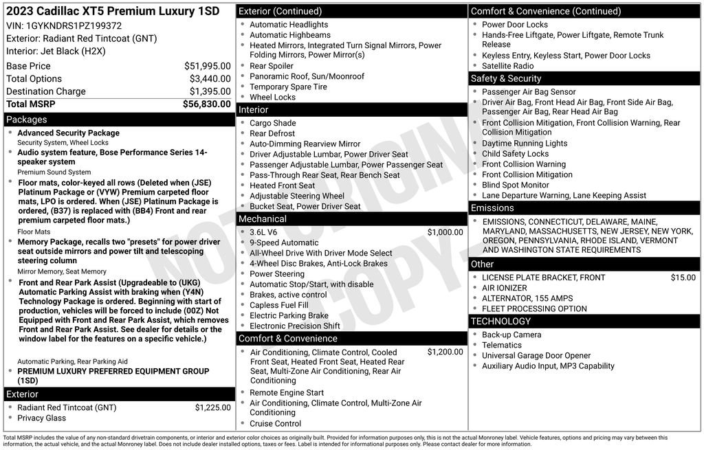 Used 2023 Cadillac XT5 Premium Luxury image 62