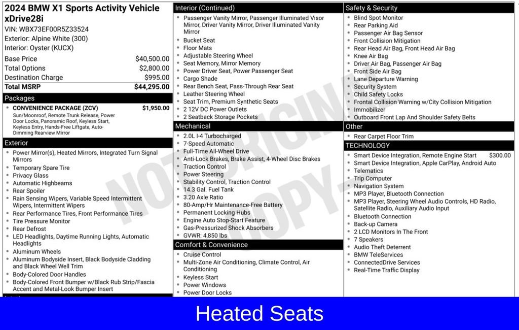 Certified 2024 BMW X1 xDrive28i w/ Convenience Package AWD/4WD image 6