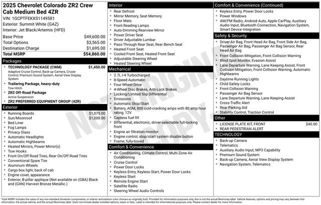 Certified 2025 Chevrolet Colorado ZR2 w/ Technology Package AWD/4WD image 44