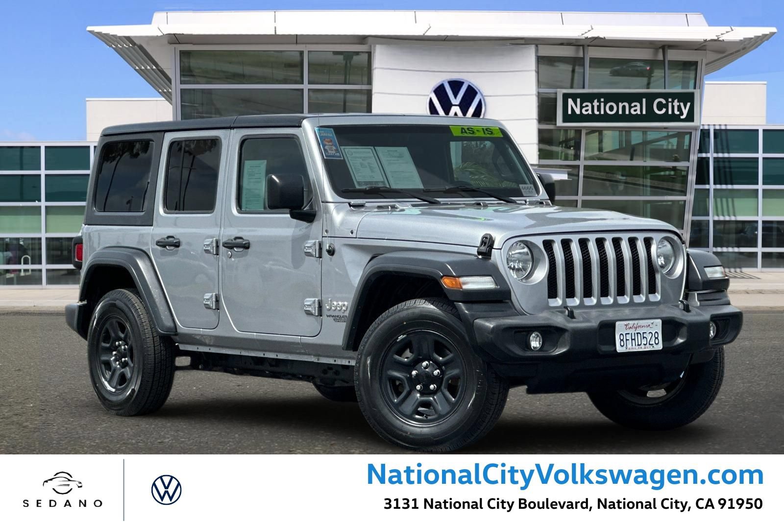 Used 2018 Jeep Wrangler Unlimited Sport AWD/4WD image 1