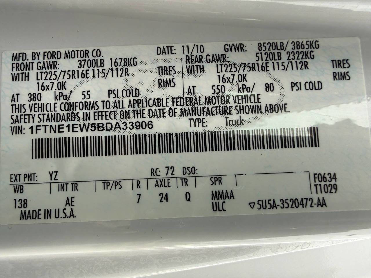 Used 2011 Ford E-150 and Econoline 150 w/ PWR Group RWD image 37