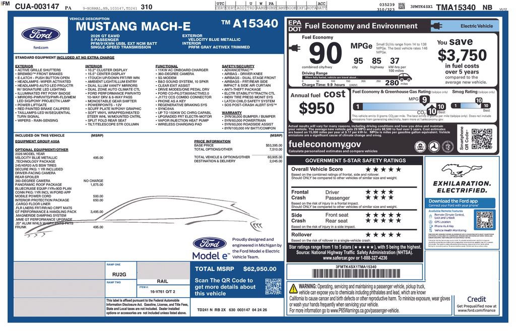 New 2026 Ford Mustang Mach-E GT AWD/4WD image 24