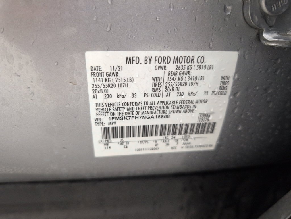 Used 2022 Ford Explorer Limited w/ Equipment Group 301A RWD image 42