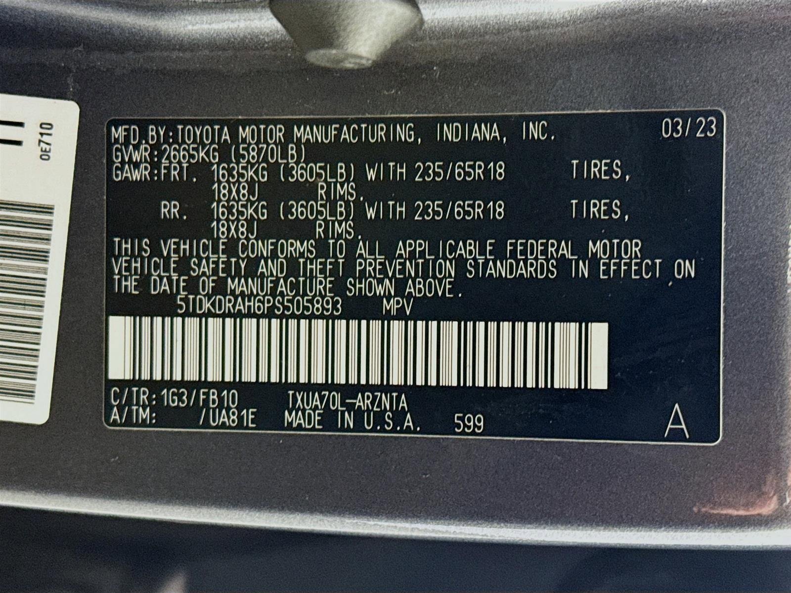 Used 2023 Toyota Highlander LE FWD image 31