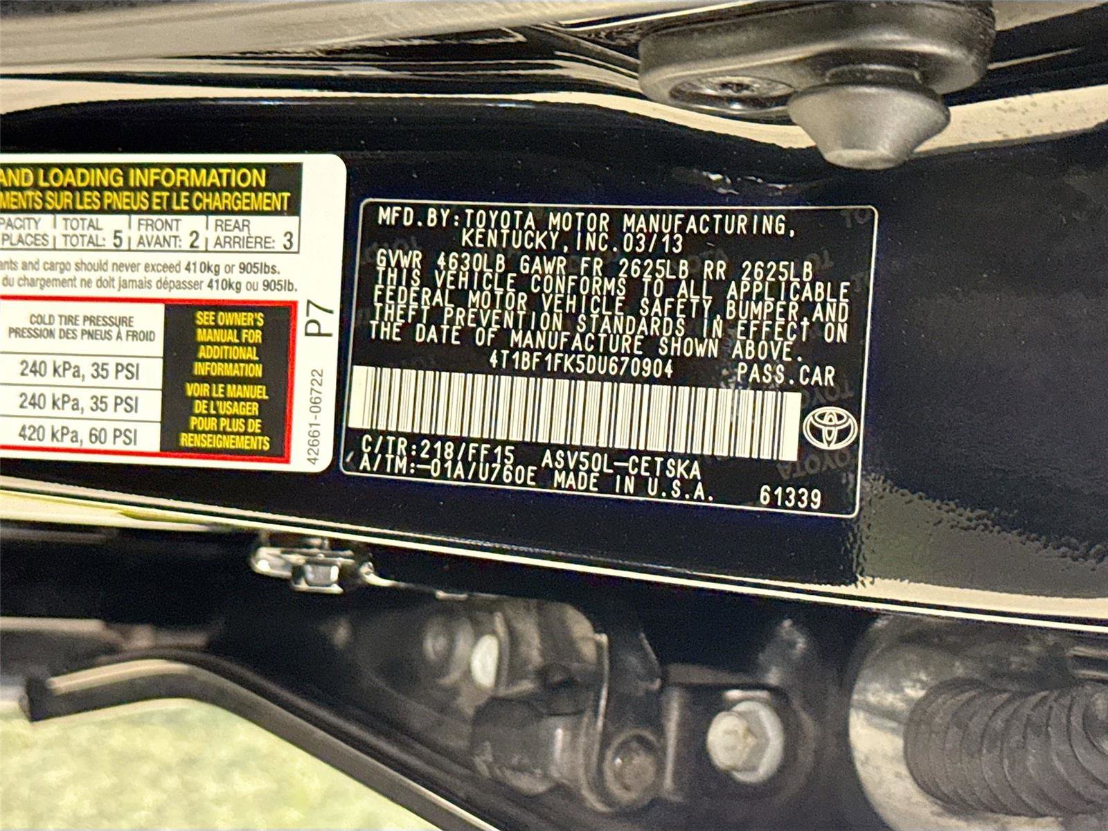 Used 2013 Toyota Camry SE FWD image 29