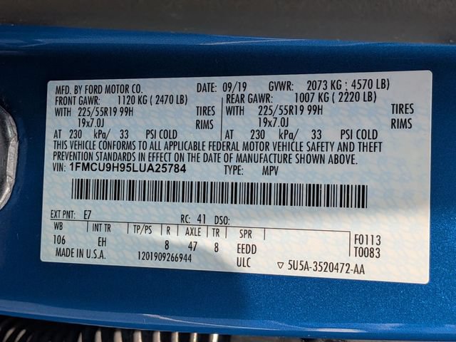Used 2020 Ford Escape SEL AWD/4WD image 30