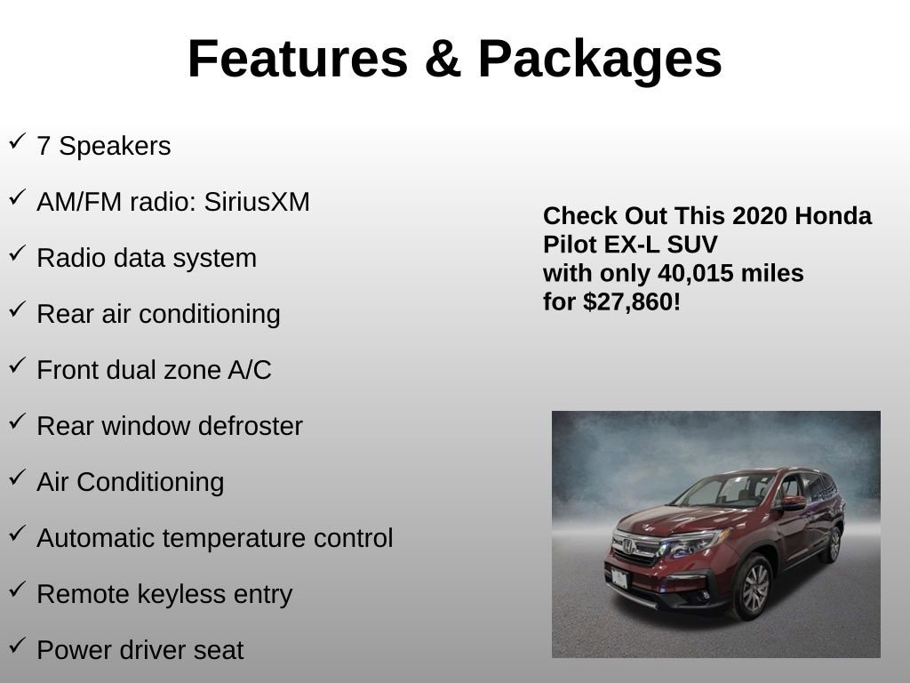 Certified 2020 Honda Pilot EX-L image 8
