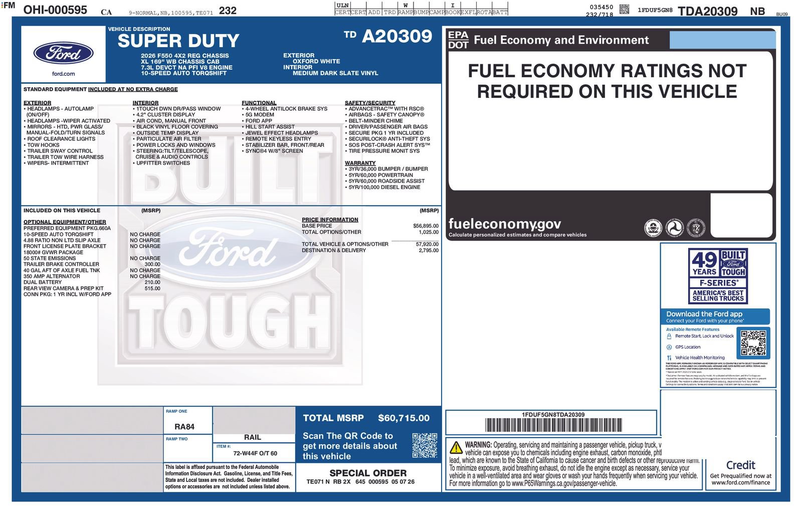 New 2026 Ford F550 2WD Regular Cab Super Duty image 5