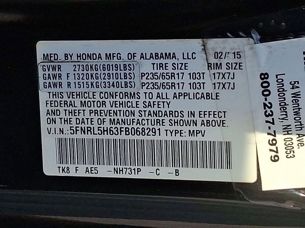 Used 2015 Honda Odyssey EX-L image 27