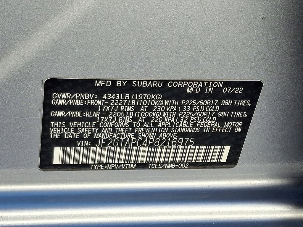 Certified 2023 Subaru Crosstrek 2.0i Premium AWD/4WD image 27