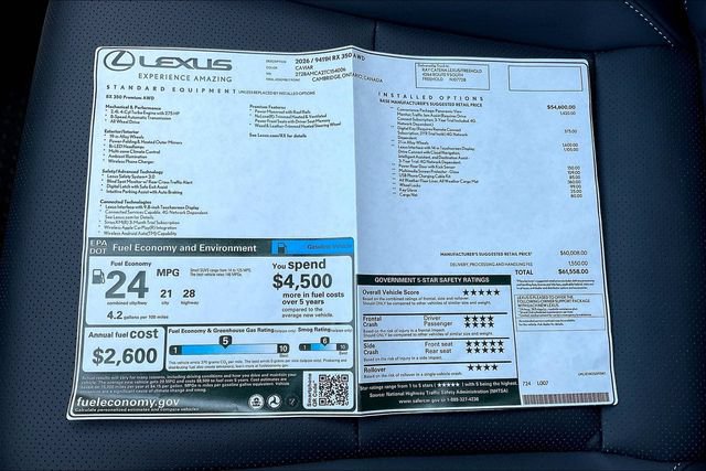 New 2026 Lexus RX 350 AWD image 14