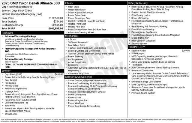 Used 2025 GMC Yukon Denali Ultimate image 2