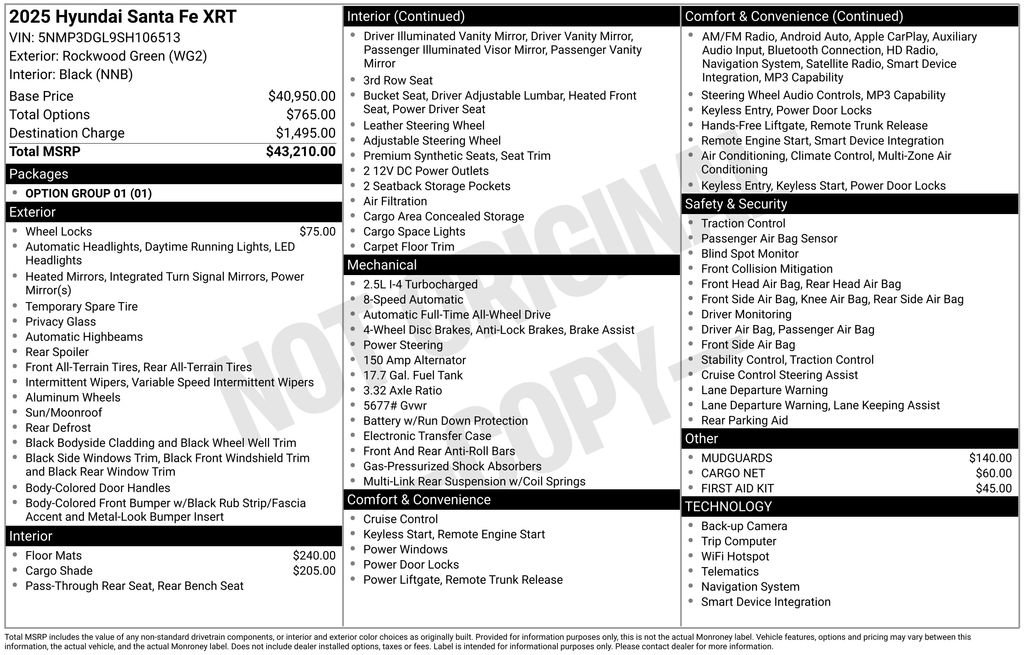 Used 2025 Hyundai Santa Fe XRT image 36