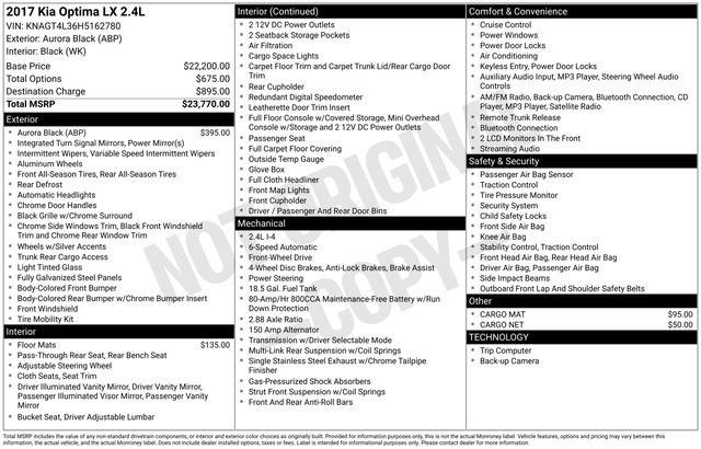 Used 2017 Kia Optima LX image 34