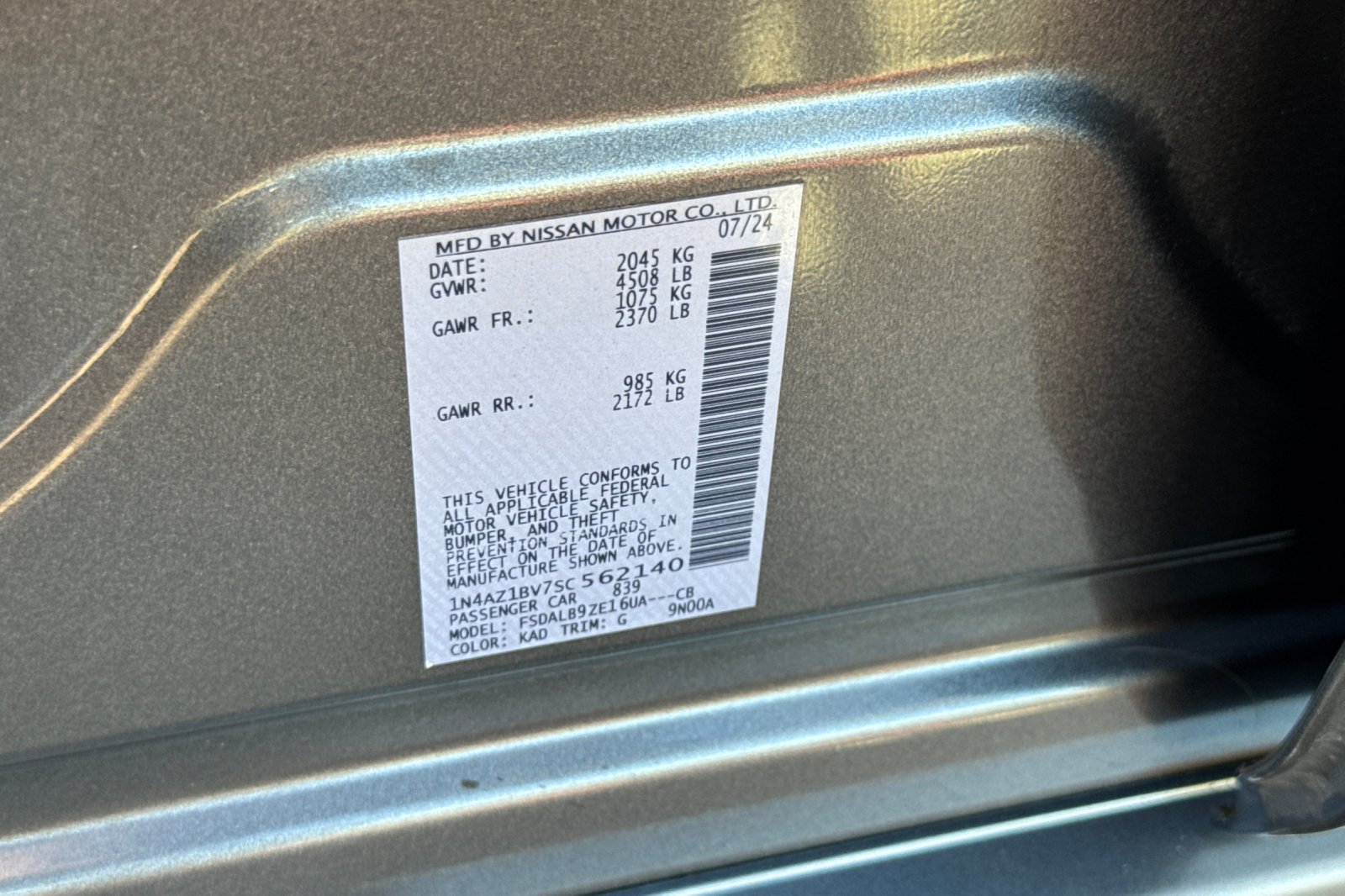 Certified 2025 Nissan Leaf S FWD image 56