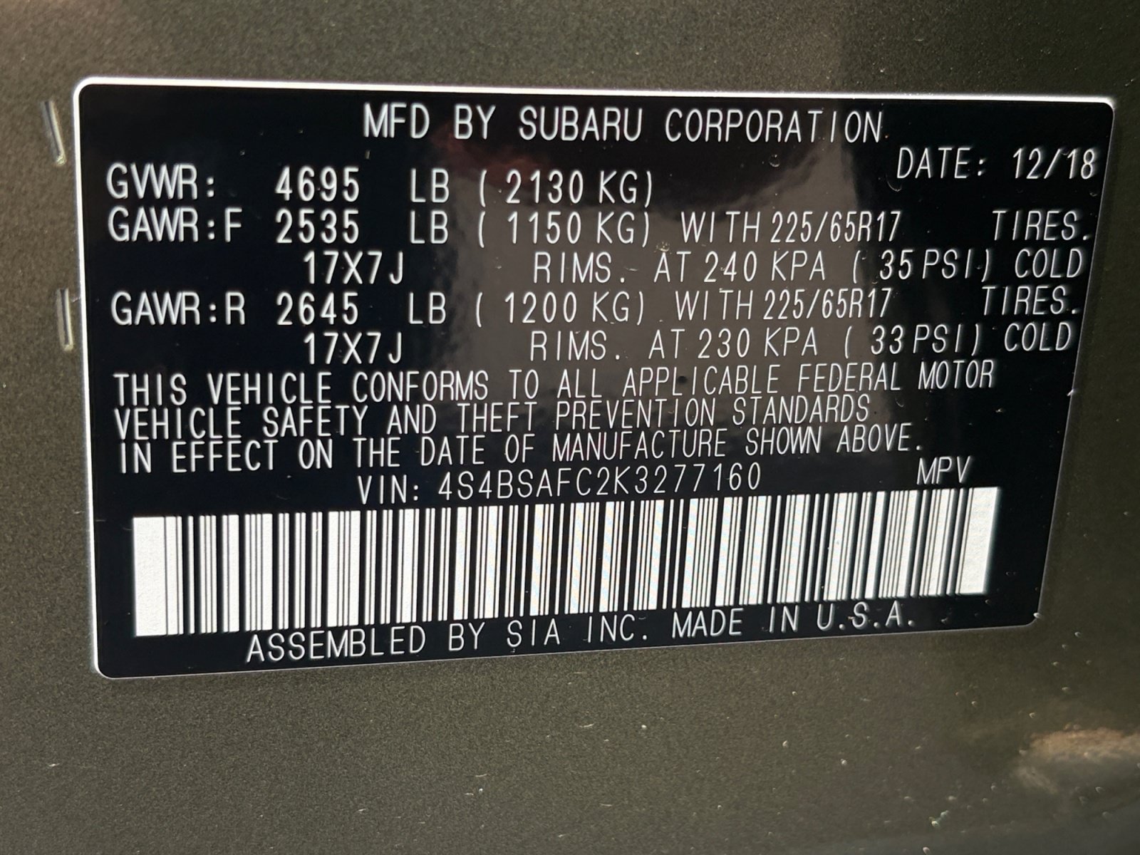 Used 2019 Subaru Outback 2.5i Premium AWD/4WD image 31