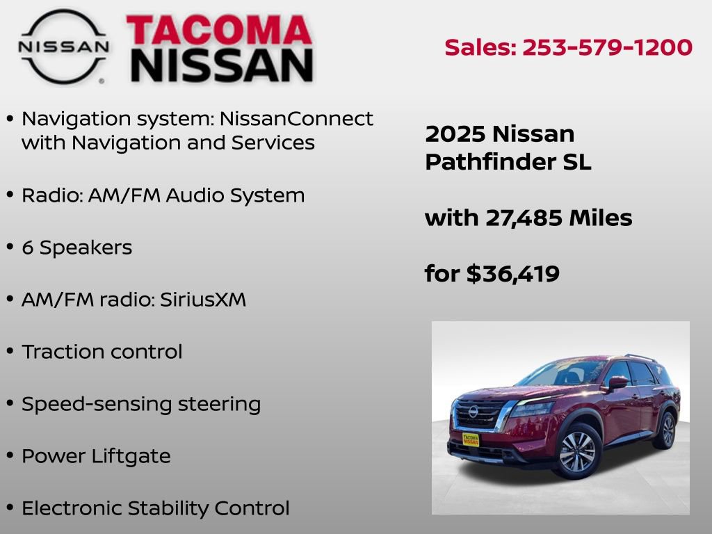 Used 2025 Nissan Pathfinder SL AWD/4WD image 6