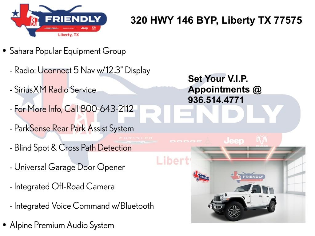 New 2025 Jeep Wrangler Unlimited Sahara AWD/4WD image 15
