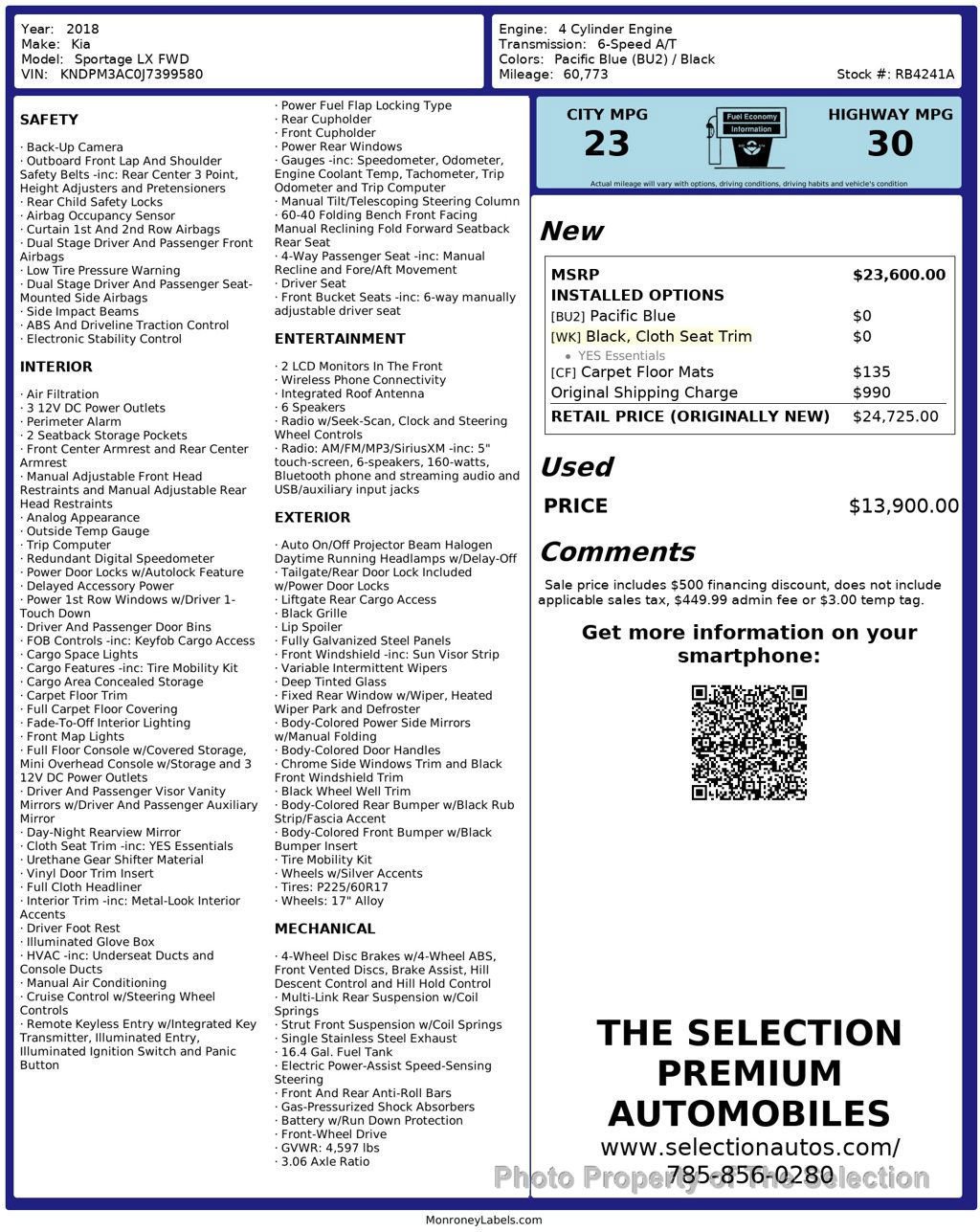 Used 2018 Kia Sportage LX image 3