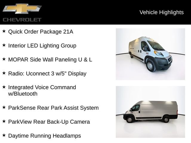 Used 2021 RAM ProMaster 3500 w/ Interior LED Lighting Group image 5
