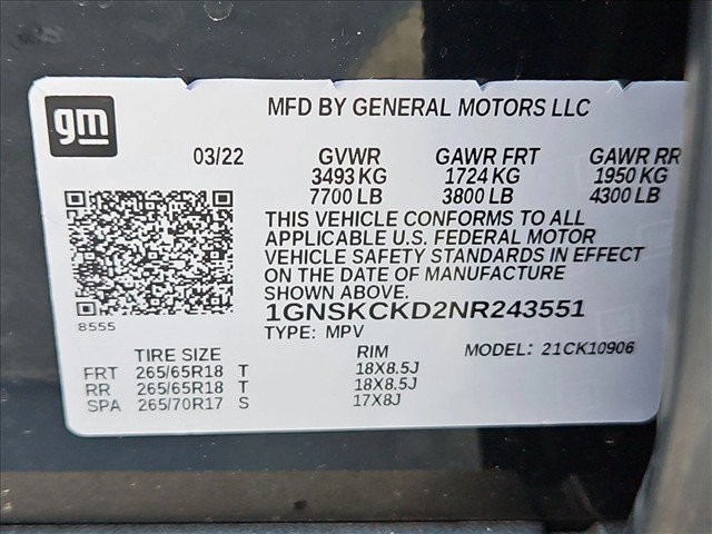 Used 2022 Chevrolet Suburban LT AWD/4WD image 21