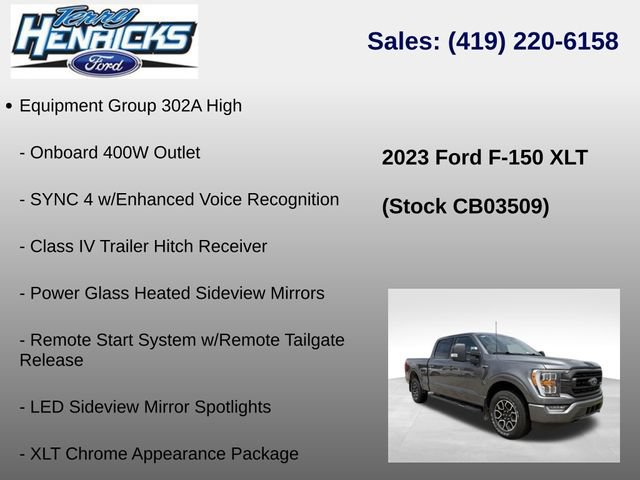Used 2023 Ford F150 XLT w/ Equipment Group 302A High AWD/4WD image 12
