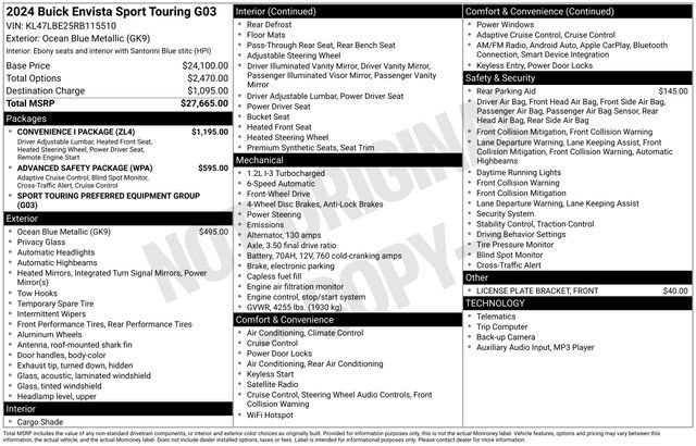 Certified 2024 Buick Envista Sport Touring w/ Convenience I Package image 3