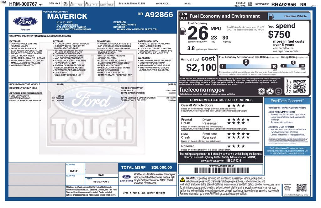 Used 2024 Ford Maverick XL image 34