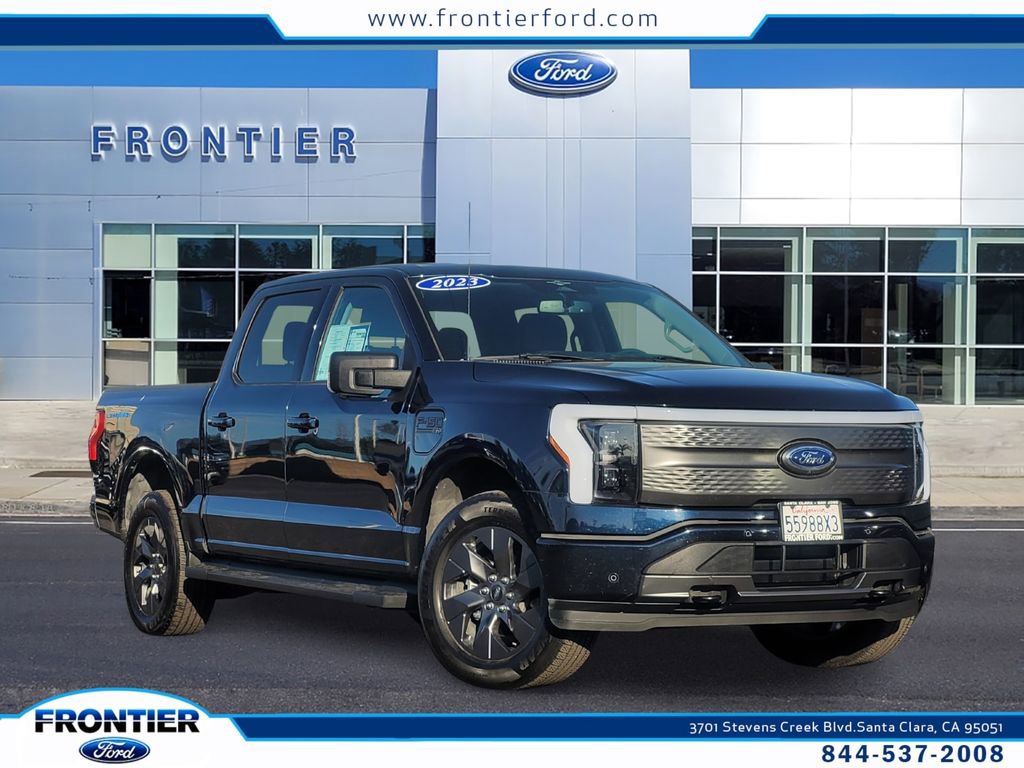 Used 2023 Ford F150 Lightning XLT w/ Equipment Group 312A High image 1