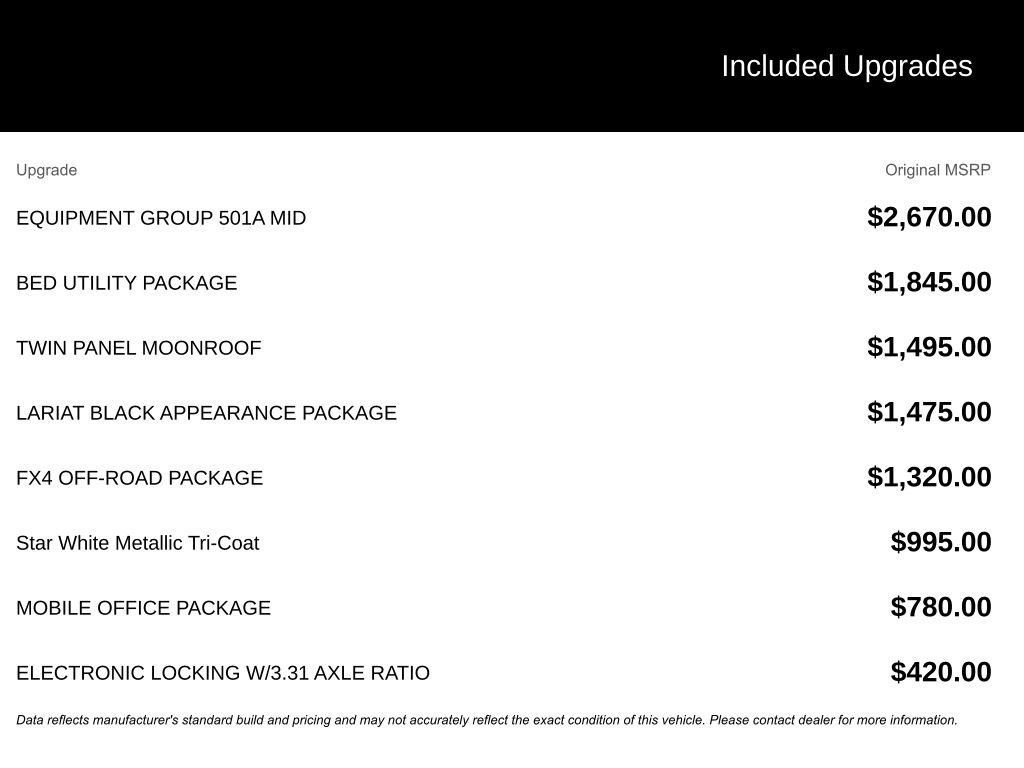 New 2026 Ford F150 Lariat w/ Equipment Group 501A Mid image 17