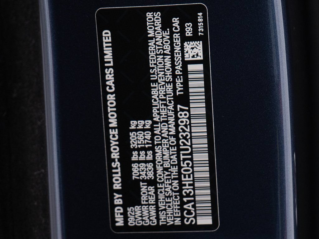 Certified 2026 Rolls-Royce Phantom Sedan w/ Leather Finishing Pack RWD image 57