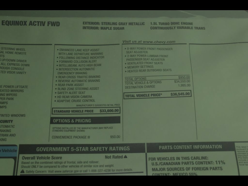 New 2026 Chevrolet Equinox ACTIV w/ Convenience Package III FWD image 26