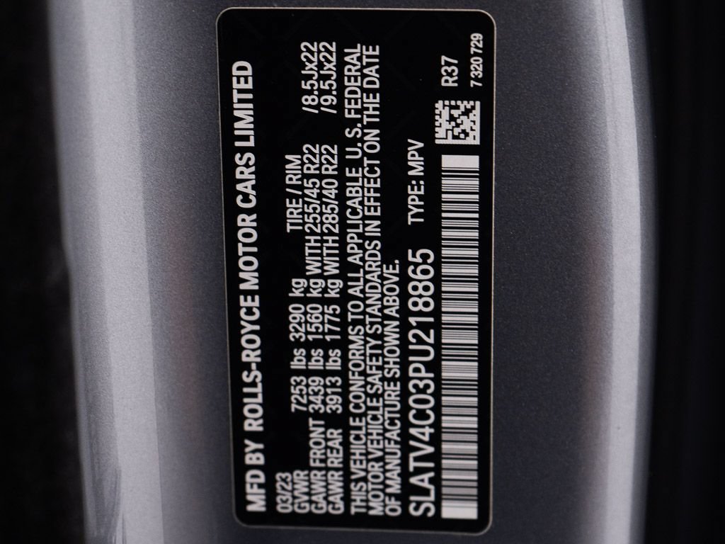 Certified 2023 Rolls-Royce Cullinan w/ Dark Exterior Package AWD/4WD image 58