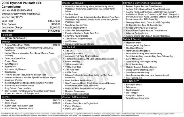 Certified 2026 Hyundai Palisade SEL AWD/4WD image 33