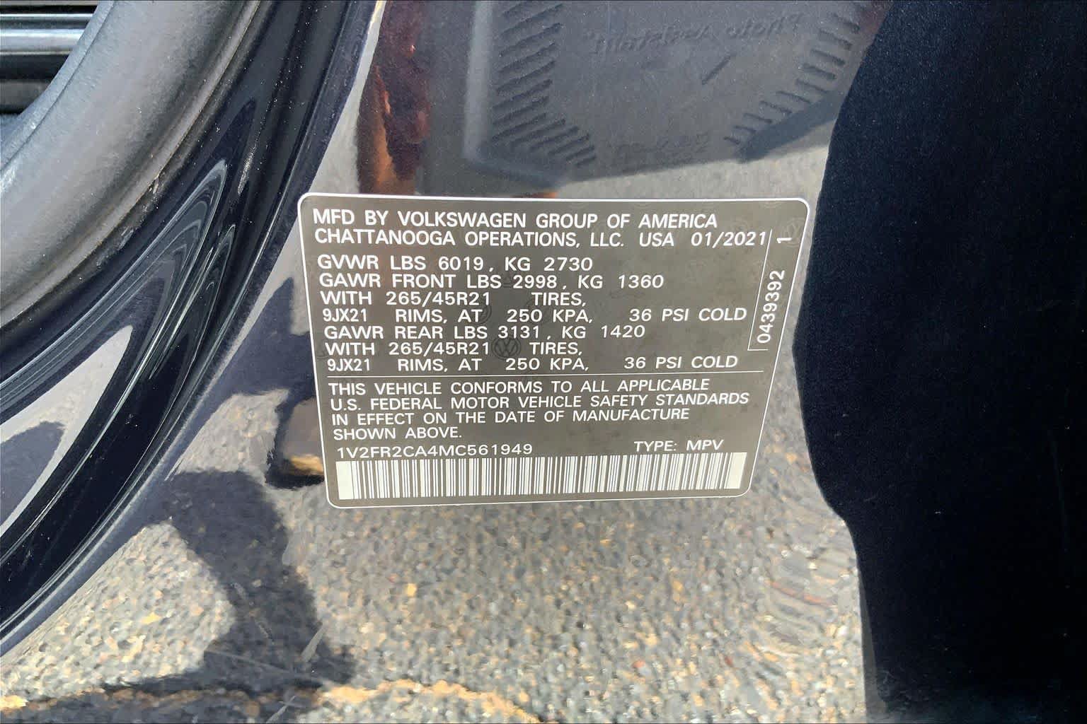 Used 2021 Volkswagen Atlas SEL Premium AWD/4WD image 37