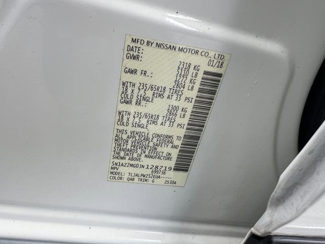 Used 2018 Nissan Murano S w/ Cargo Package FWD image 30